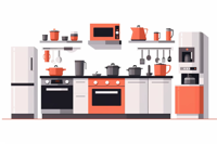 refrigerator dishwasher oven